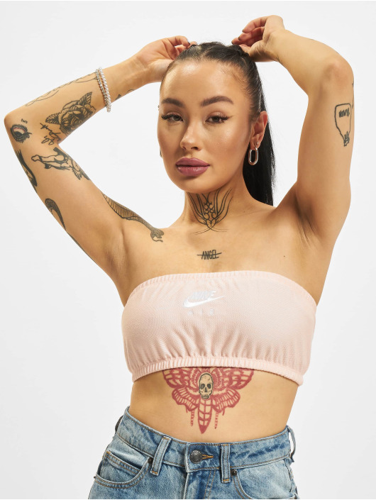 Nike Tops sans manche Air Pique Bandeau rose